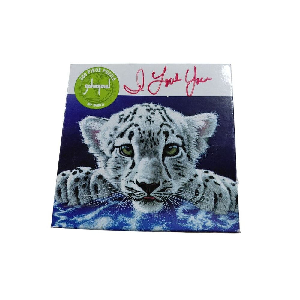 Vtg 2004 NOS Schimmel 300-Piece Snow Leopard Puzzle By Ceaco Ages 12+ My World
